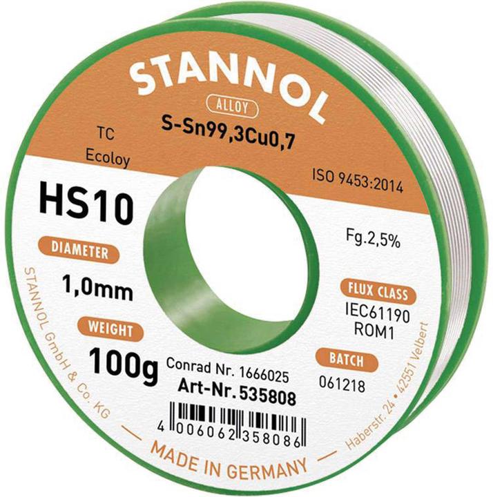 Immagine prodotto Donau Filo di saldatura senza piombo Sn99 bobina 100 g (Saldatura)