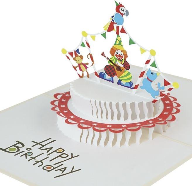 Immagine prodotto MU Classic 3D Pop-Up Geburtstags Glückwunschkarte - Zirkus (1 pz.)