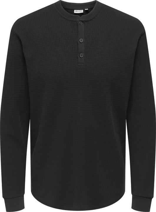 Only & Sons Onstobie Reg Ls Henley Tee Noos