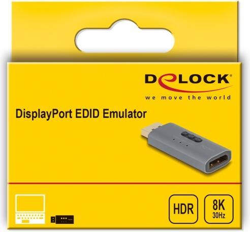 Actual product image Delock DisplayPort EDID Emulator 8K (6.28 cm)