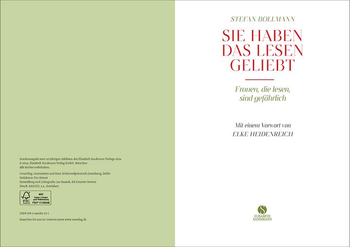 Produktbild Sie haben das Lesen geliebt (Deutsch, Stefan Bollmann, 2024)