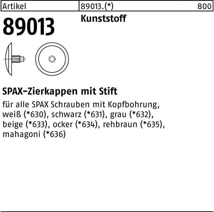 Immagine prodotto Spax Tappo R 89013 foro testa in plastica fulva
