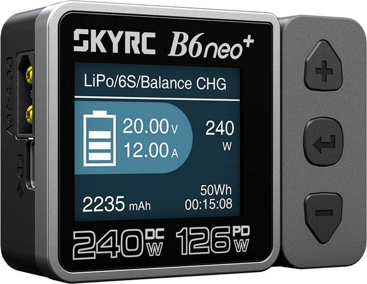 Produktbild SkyRC B6neo+ Ladegerät grau LiPo 1-6s 10A 200W