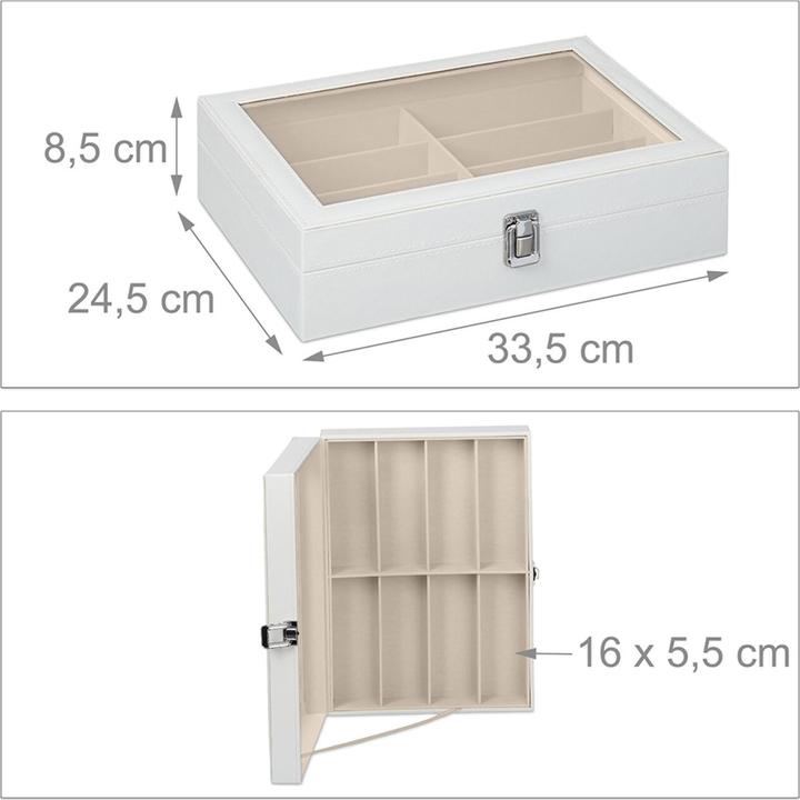 Actual product image Relaxdays Eyewear case