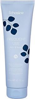 Produktbild Echosline Frequent Use Body & Hair Shampoo Vegan Formula for All Hair Types 300ml (300 ml, Flüssiges Shampoo)
