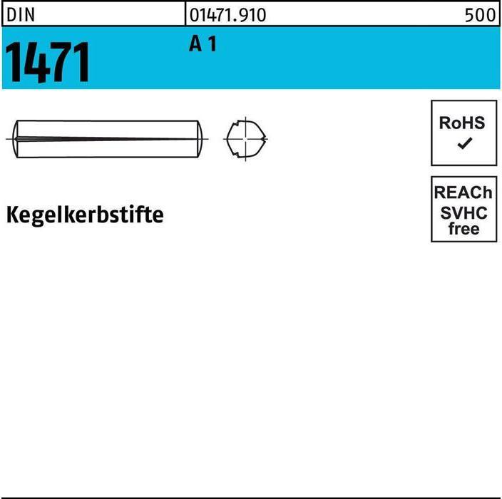 Produktbild Kegelkerbstift DIN 1471 5 x 35 A 1 DIN 1471