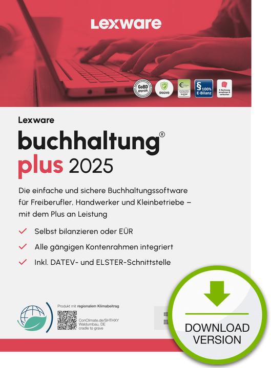 Produktbild Lexware buchhaltung plus 2025 Download Jahresversion (365-Tage) (1 User, 12 Monate)