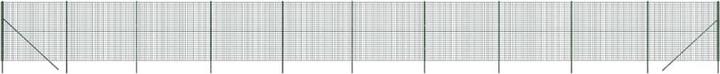 Actual product image VidaXL Maschendrahtzaun Grün 2x25 m Verzinkter Stahl, Farbe
