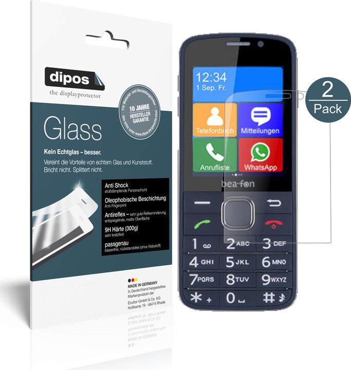 Image du produit Dipos Film de Protection d’écran Anti-Shock (2 pièce(s), Beafon SL820)