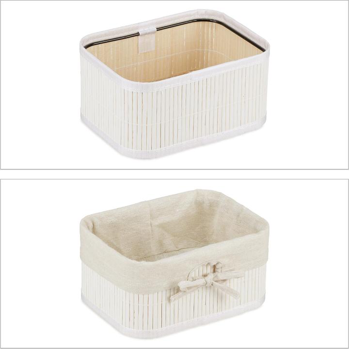 Actual product image Relaxdays Storage baskets (4 x, 33 x 23 x 17 cm)