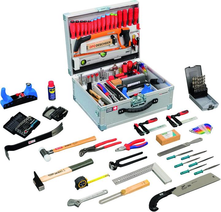 Actual product image OPO Cassetta porta-utensili in lega leggera da falegname CLEVER (59 pieces)