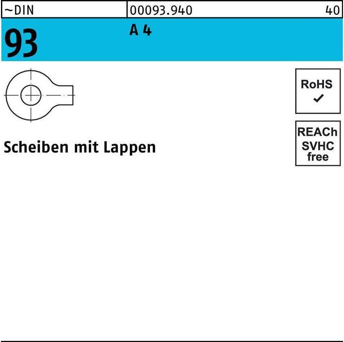 Image du produit Rondelle DIN 93 m.Lappen