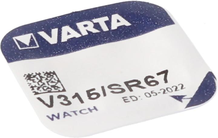 Actual product image Varta Watch V315 (10 pcs., SR67, 20 mAh)