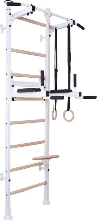 Produktbild BenchK Sprossenwand 522W mit Klimmzugstange, Dip-Bügel, Seil & Ringen