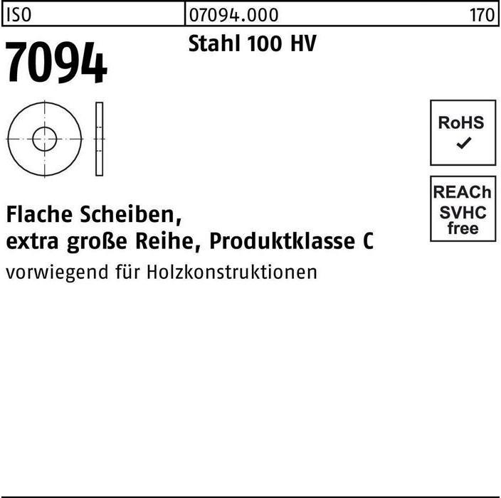 Image du produit Rondelle ISO 7094 10 Acier 100 HV
