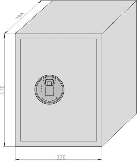 Actual product image BASI 2115-0013-FP EMT 380 - Fingerprint safe Fingerprint lock