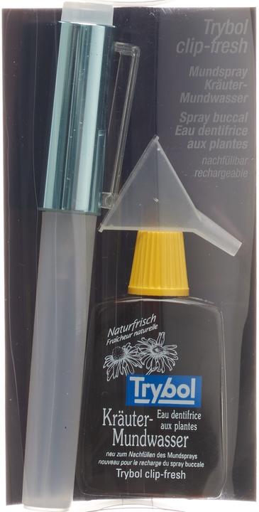 Produktbild Trybol Mundspr clip fresh blau 8ml Mundwasser 20ml (20 ml, Mundwasser)