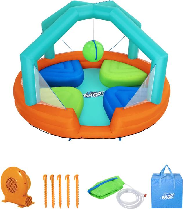 Produktbild Bestway aufblasbares Spielcenter Dodge & Drench Water Park, 4,5 x 4,5 x 2,68 m, 53383