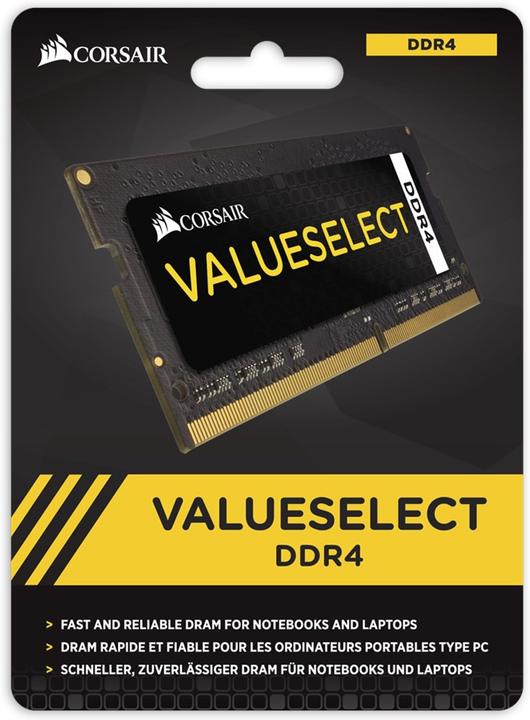 Immagine prodotto Corsair Seleziona il valore (2 x 4GB, 2133 MHz, DDR4-RAM, SO-DIMM)