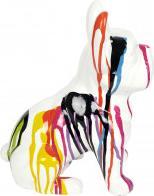 Image du produit Home Deco Factory bulldog ceramique coulures 30cm