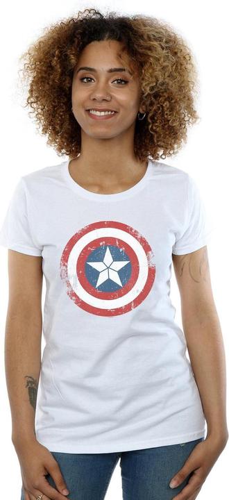 Image du produit - T-shirt CAPTAIN AMERICA CIVIL WAR DISTRESSED SHIELD - Femme (XL)