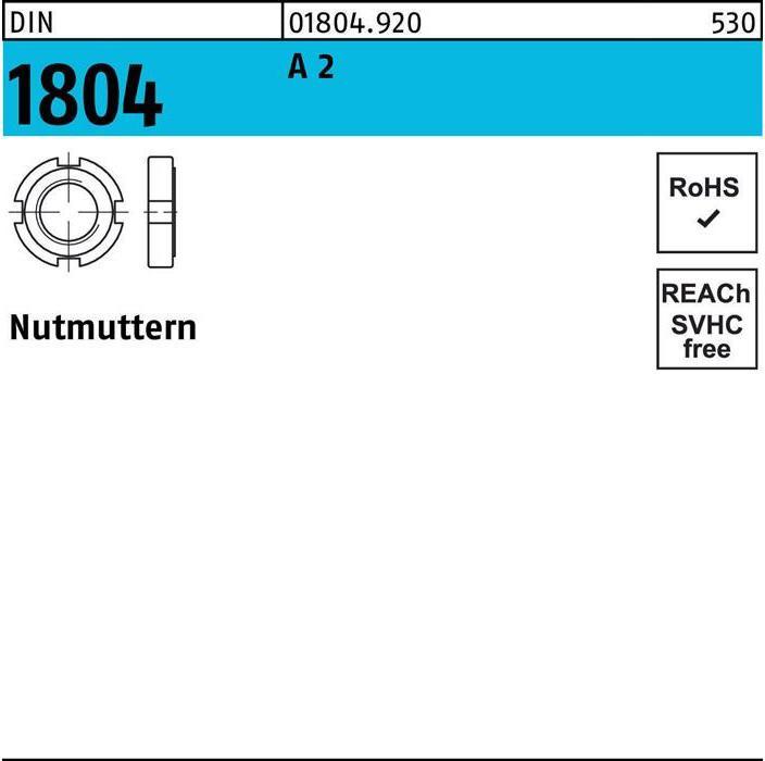 Productafbeelding Gleufmoer DIN 1804 M 24 x 1,5 A 2