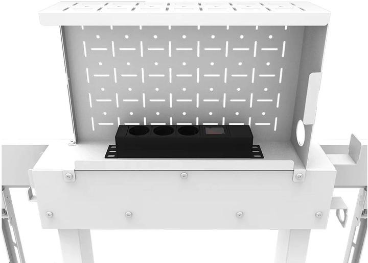 Immagine prodotto Neomounts Supporto da parete motorizzato con scatola di immagazzinaggio da 10 cm Ruote VESA 100x100 fino a (100", 110 kg)