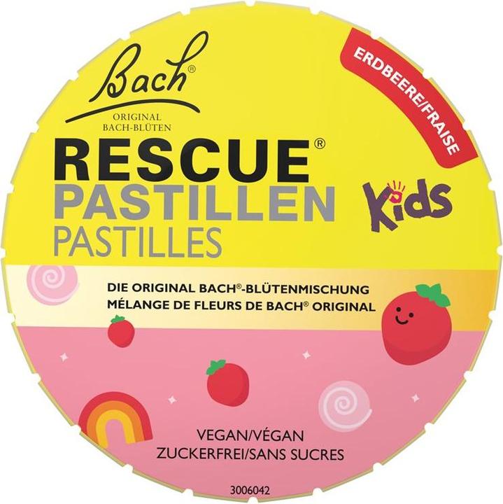 Actual product image Bach Rescue Rescue Kids Pastillen Erdbeere Dose 50 g