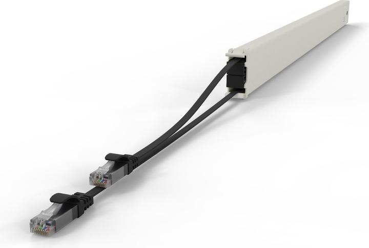 Produktbild PATCHBOX one / Cassette / 46RU / Cat 6A, UTP, 2.5 m, Schwarz (U/UTP, CAT6a, 2.50 m)