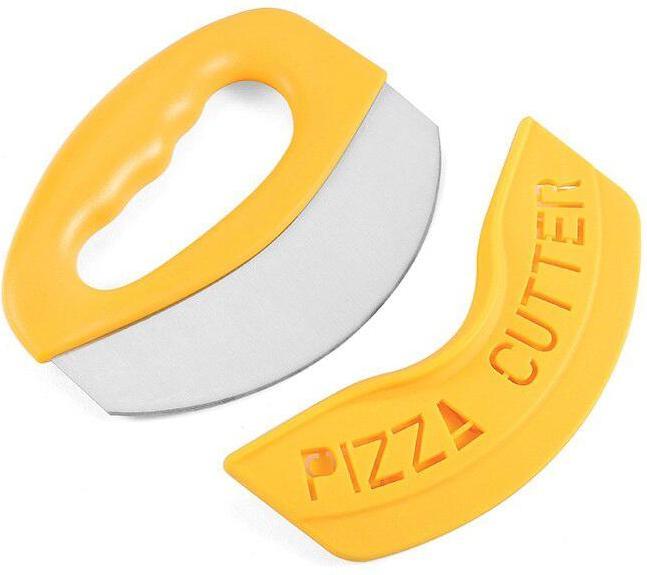Actual product image JTI Pizza cutter with protective cover - stainless steel