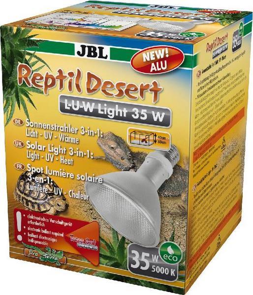 Produktbild JBL Aquaristik und Terraristik ReptilDesert L-U-W, Light alu, 70 W (UVA, UVB)