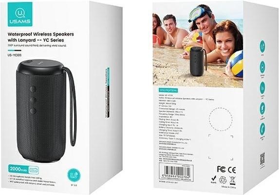 Produktbild Usams Wasserdichte Bluetooth Lautsprecher (4 h, Akkubetrieb)