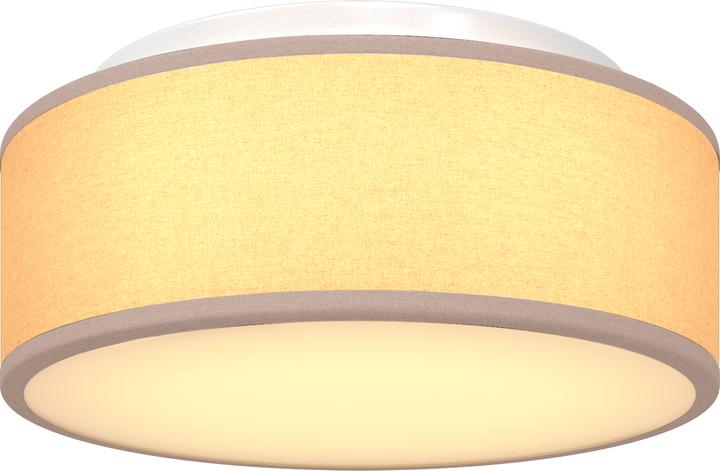 Produktbild VidaXL Deckenleuchten Flush Mount Taupe 30 cm Stoff E27 (E27)