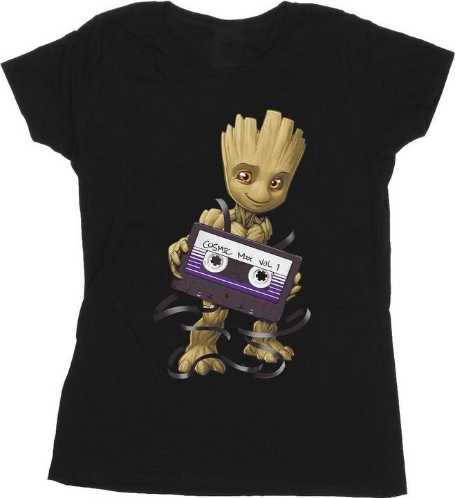 Image du produit - T-shirt GUARDIANS OF THE GALAXY GROOT COSMIC TAPE - Femme (XL)