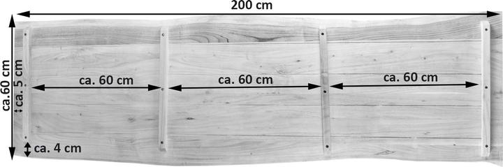 Actual product image SAM Curt (200 x 60 x 3 cm)