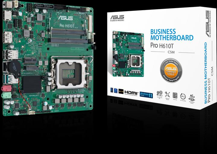 Image du produit ASUS PRO H610T (LGA 1700, Intel H610, Mini-ITX)