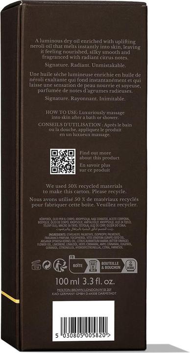 Image du produit Molton Brown Bath Body Orange & Berg Rad Huile pour le corps 100 ml (Huile pour le corps, 100 ml)