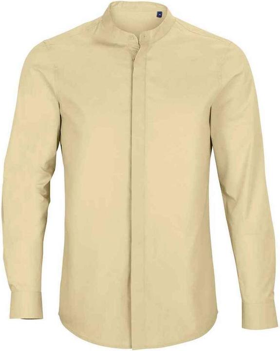 Actual product image Neoblu Mens Poplin Bart Mao Collar Long-Sleeved Formal Shirt (S)