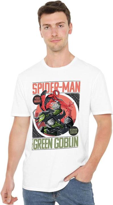 Actual product image Spiderman Mens Vs Green Goblin T-Shirt (5XL)
