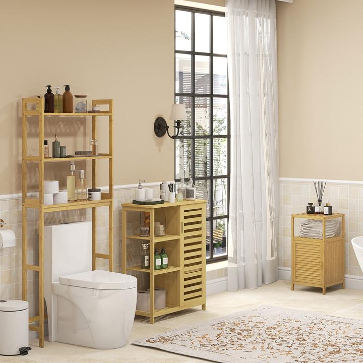 Immagine prodotto Kleankin Scaffale da bagno a 3 livelli (68 x 20 x 165 cm)