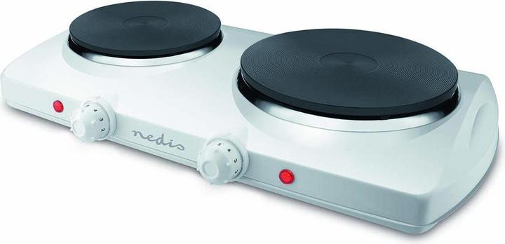 Produktbild Nedis Elektro-Heizplatte | Kpchzone: 2 | 2300 W | Überhitzungsschutz | Weiss