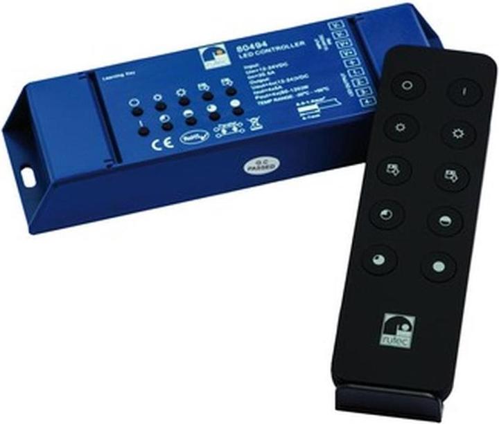 Rutec LED Controller-SET einfarbig 80494 12V/24V 4x60W/4x120W inkl Fernbedienun
