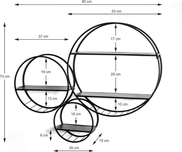 Actual product image HAKU Möbel Wall shelf (90 x 73 cm)