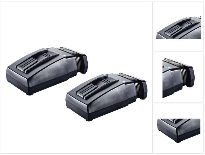 Produktbild Festool 2x TCL 6 Li-Ion Schnell Ladegerät ( 2x 201135 ) Doppel Lader Set (18 V)