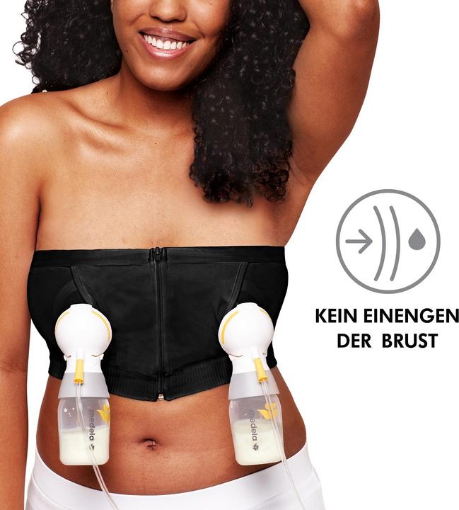 Immagine prodotto Medela Reggiseno a pompa senza mani, nero, M (Easy Expression 2.0) (M)