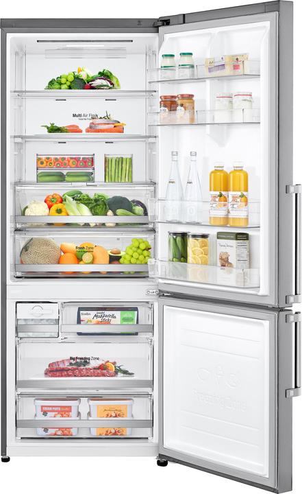Immagine prodotto LG GBB569NSAGB Frigorifero combinato 70cm, Classe D, 462L, Wi-Fi, No frost, Grigio (462 l)