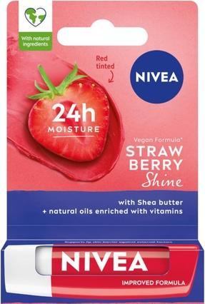 Produktbild NIVEA Strawberry Shine Nourishing Lipstick 4.8g (Pflegestift)
