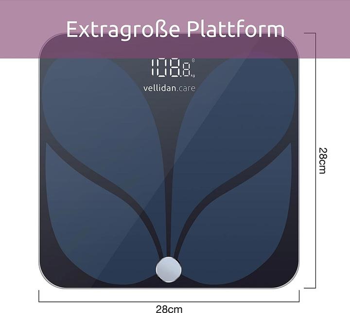 Produktbild Vellidan Smarte Körperfettwaage (180 kg)