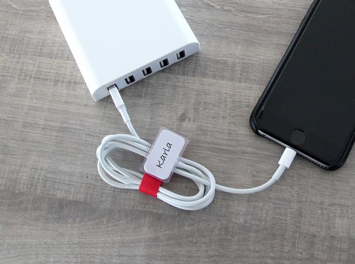 Actual product image Label-the-cable small velcro binder with label (Velcro cable ties, 90 mm, 10 pcs.)