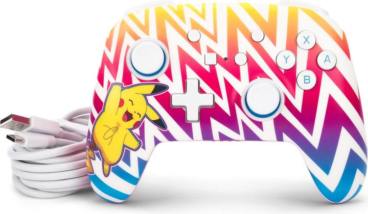 Produktbild PowerA Enhanced Wireless Controller Vibrant Pikachu (Switch, Switch Lite, Switch OLED)
